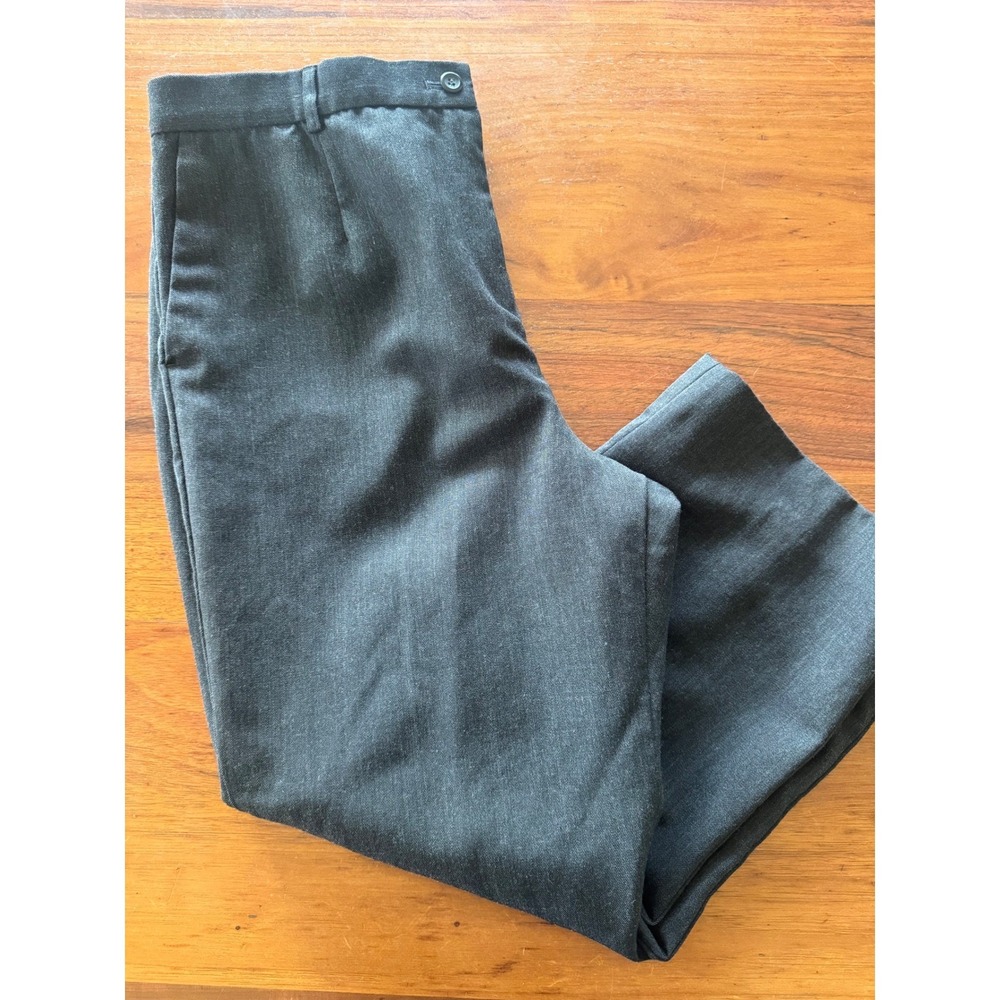 Vtg Pendleton 100% Virgin Wool Gray Dress Pants Womn‎ 14 Career Tailored Slacks